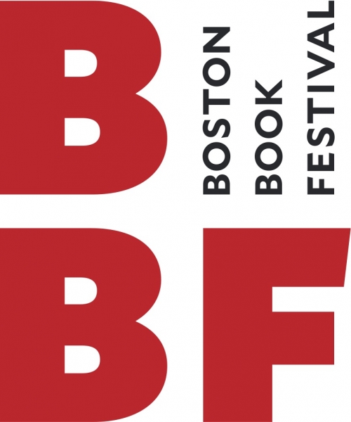 Boston Book Festival logo in red type