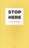 Bold black text reading "STOP HERE" in a white square against a yellow background.