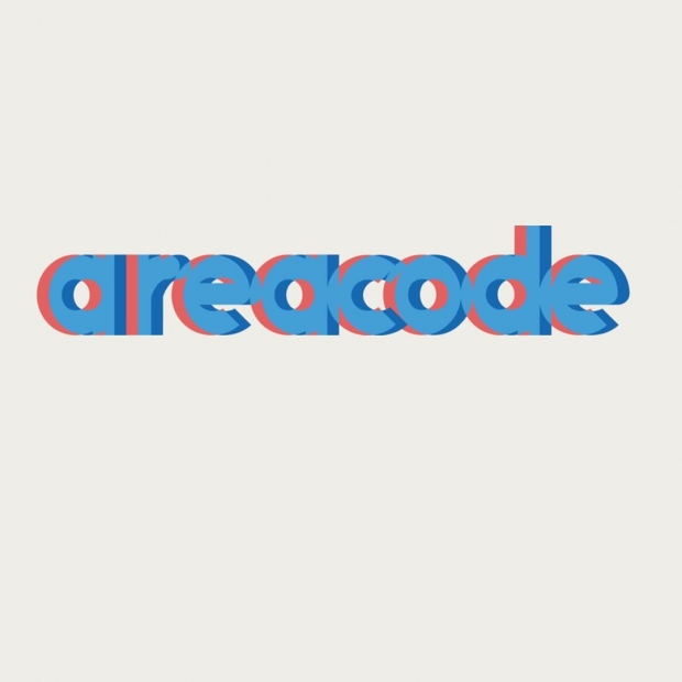 Lowercase letters in blue, with a red drop shadow, that reads "areacode"