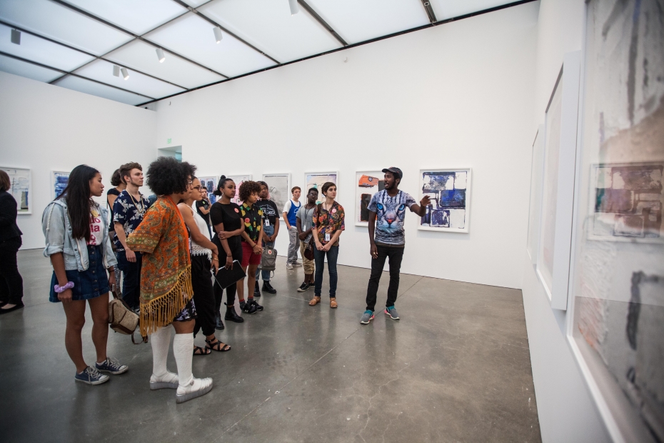 ICA Teens participate in a gallery activity during the 2015 Teen Convening