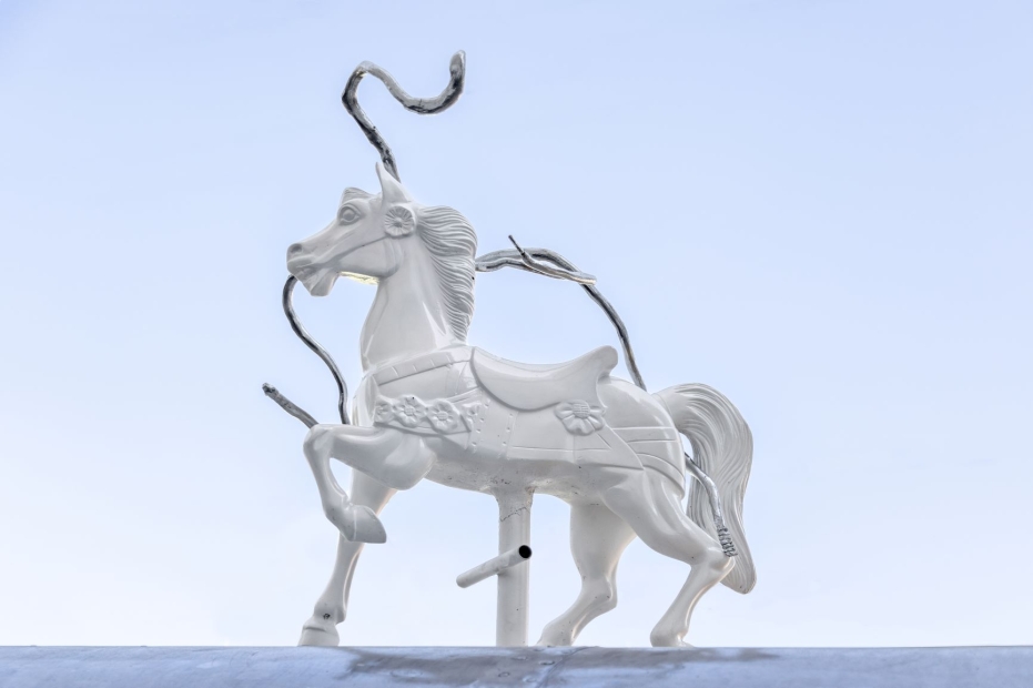 Image of a metal horse figure