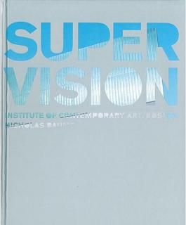 Cover of Super Vision. A gray book with blue text. 