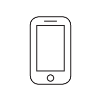 Icon of a handphone. 