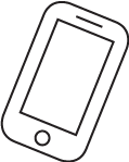 Icon of a handphone. 