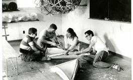 Black Mountain College, Students working on dome