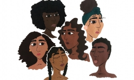 An illustration of different Black women.