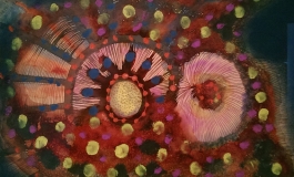 Yayoi Kusama "A Flower (No. 14)," 1953