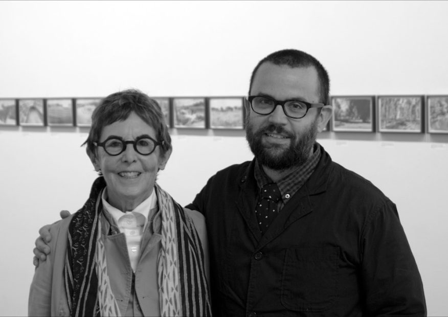 Barbara Krakow and Andrew Witkin pose in their gallery Krakow Witkin Gallery
