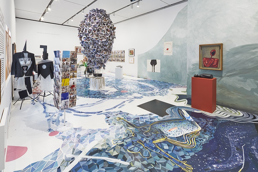 Installation view, Ramin Haerizadeh, Rokni Haerizadeh, and Hesam Rahmanian: The Birthday Party, Institute of Contemporary Art, Boston, 2015