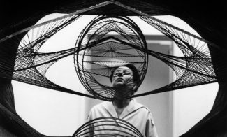 Film still of Peggy Guggenheim