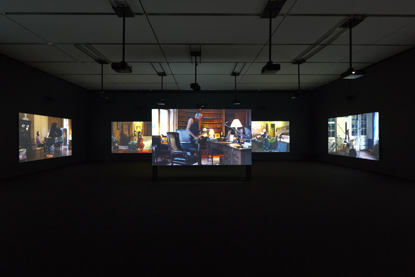 Installation view, Ragnar Kjartansson: The Visitors, the Institute of Contemporary Art/Boston, 2014. 