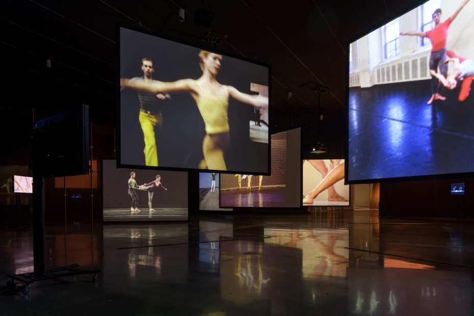 screens displayed with several dance videos displayed