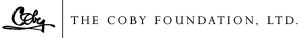 Logo of The Coby Foundation, Ltd., featuring a stylized signature-like design on the left and the foundations name in uppercase letters on the right. The text is in black on a white background.