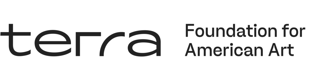 Logo for the Terra Foundation for American Art, featuring the word terra in bold, lowercase letters, with Foundation for American Art to the right in a simple sans-serif font