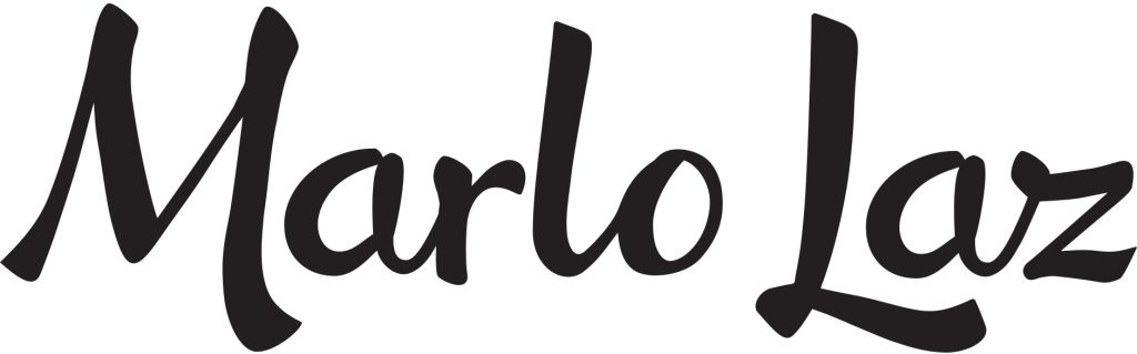 The image displays the words Marlo Laz written in a bold, black, cursive-style font on a white background.