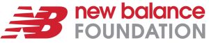 New Balance Foundation logo with a stylized red NB and the words new balance in red and FOUNDATION in gray, as seen at the brooke steewart ICA Boston event.